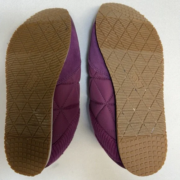 Teva Women's Size 9 Ember Moc Quilted Comfort Slip-On Shoes Mulberry Purple - Picture 4 of 7